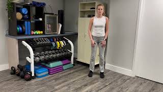 Standing Glute Contraction with Hip Internal Rotation