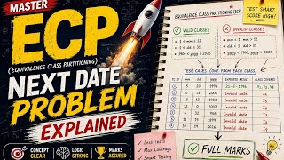 Equivalence Class Partitioning (ECP) Explained in Hinglish | Next Date Problem | Software Testing