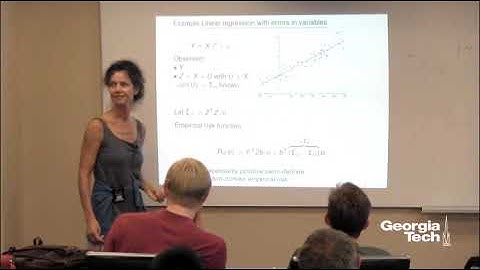 TRIAD Distinguished Lecture Series | Sara van de Geer | ETH Zurich| Lecture 1 (of 3)