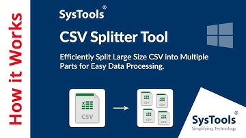 CSV Splitter Software by SysTools | Split Large Size CSV File | Best CSV File Split Tool