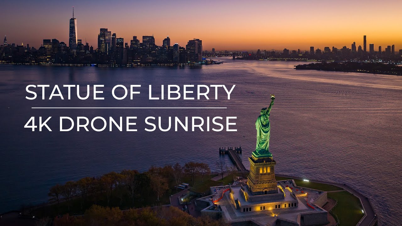 Statue of Liberty 4K Mavic 3 Drone - YouTube