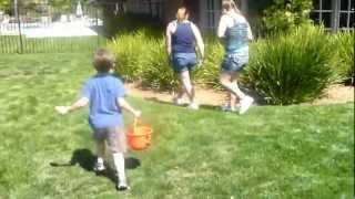 Charlie at the Big Easter Egg Hunt of 2012 -Part 2: The Yellow Egg Prize!