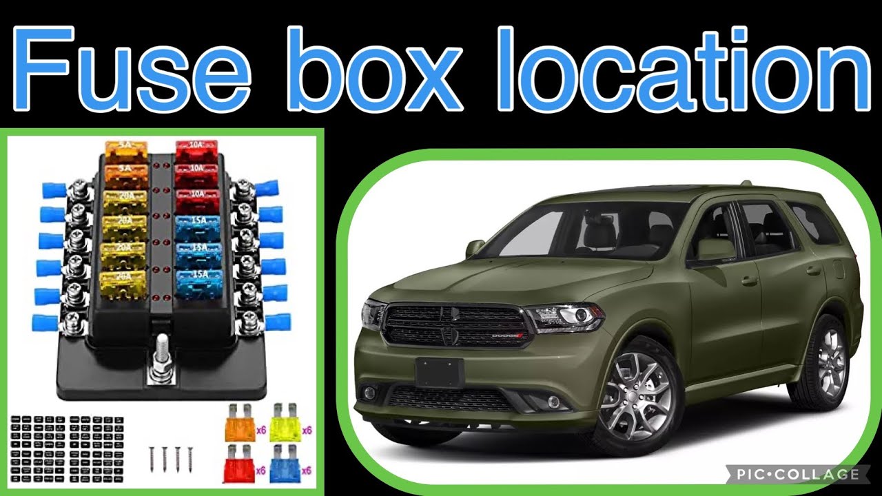 The fuse box location on a 2019 Dodge Durango - YouTube