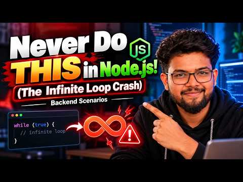 13. Never Do THIS in Node.js! (The Infinite Loop Crash) | Backend Scenarios