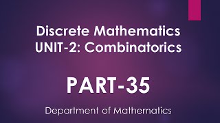 Combinatorics | Part 35