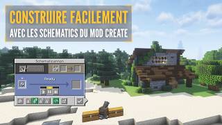 EASILY BUILD WITH SCHEMATICS IN MINECRAFT WITH CREATE MOD