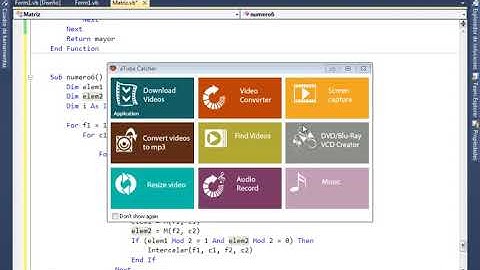VISUAL BASIC Ejercicio 6 - Practico # 2 Matriz