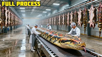 Inside the Python Leather Factory – How Million-Dollar Products Are Made from Giant Snake Skin