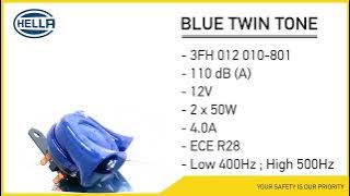 Suara Klakson Hella BLUE TWIN TONE 12V #shorts