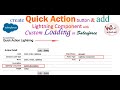 How to create Quick Action button & add lightning component with loading spinner in Aura:Component