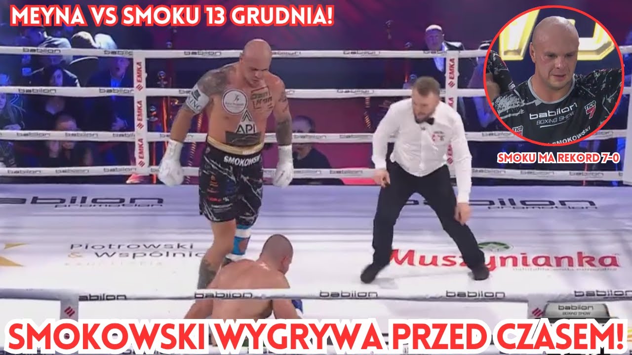 Smokowski nokautuje i ogłasza walkę z Meyną na gali Rocky vs Babilon! 🥊 Czy SMOK zaskoczy faworyta?