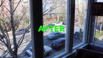 Indow Acoustic inserts before & after