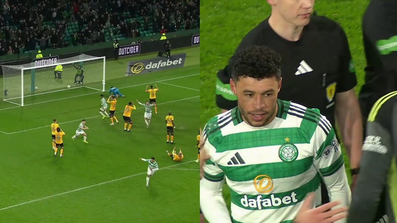 ALEX OXLADE-CHAMBERLAIN Winner & Full Time Scenes | Celtic 2-1 Livingston 