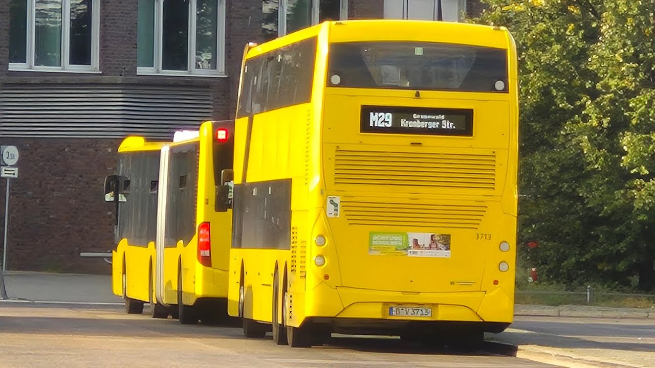 Bus Berlin | Mitfahrt im M29 von Hertzallee bis Kronberger Straße im ADL DL 21 3713