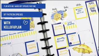 Plan with Me- BFF Spreads- March 2023 Part One