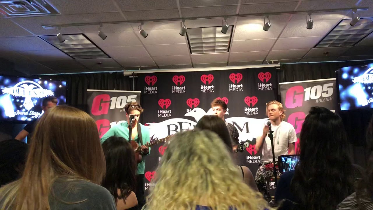 The Vamps Somebody to You acoustic at G105 Studio in Raleigh NC - YouTube