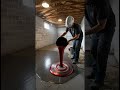 CANDY RED Garage Transformation 🤯 Mirror Epoxy Floor #viral  #satisfying  #beforeafter