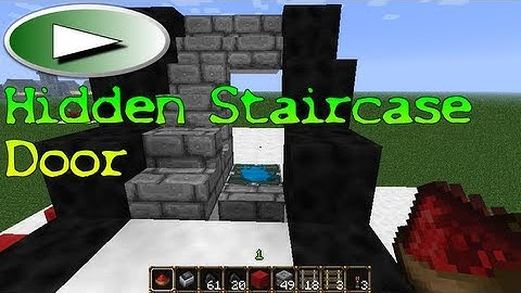 ► Minecraft Hidden Staircase Doorway Tutorial