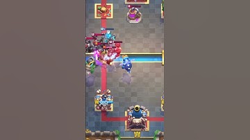 Defend this push with the least amonut of elixir #clashroyale #shorts