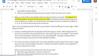 Potato Osmosis Lab (Investigation 4 part 3) Instructions