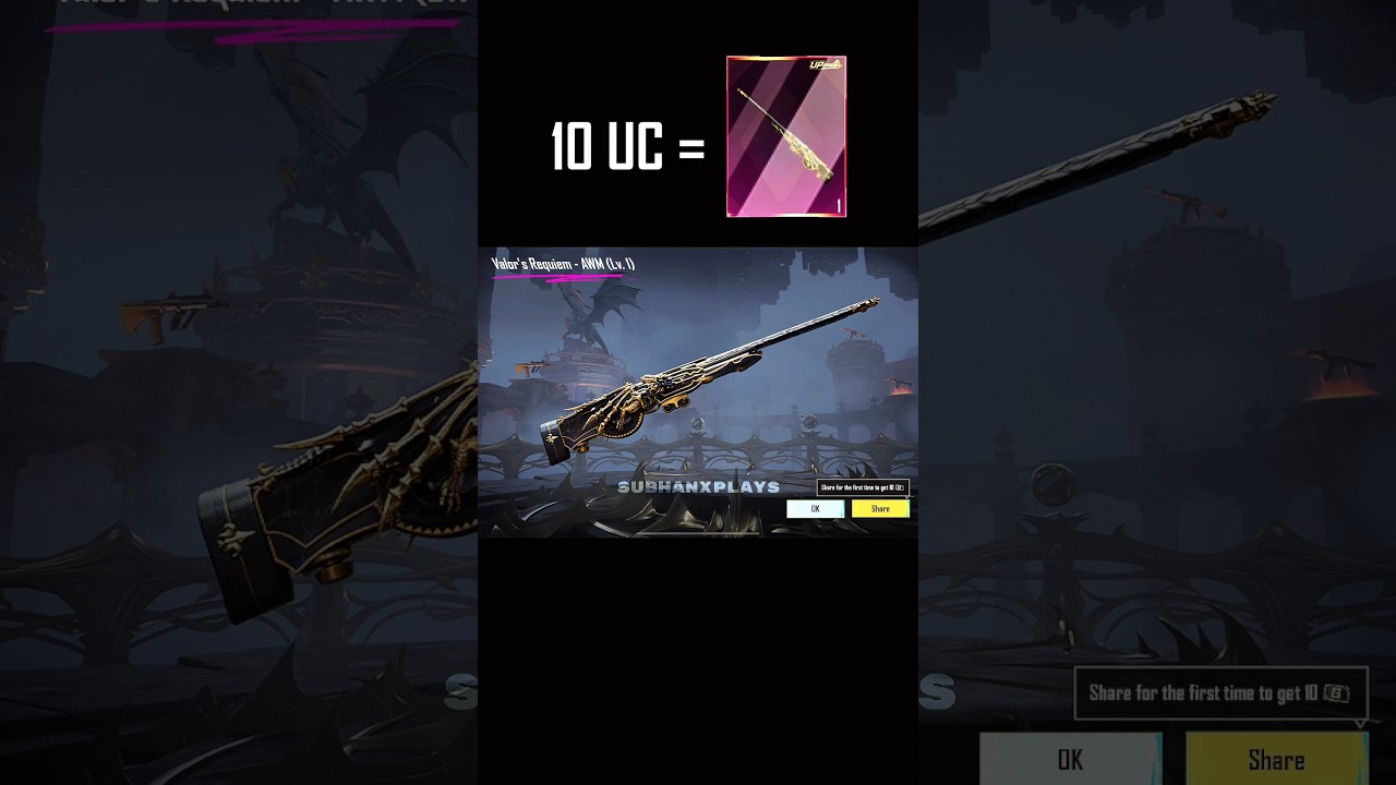 Dravion New X Suit Crate Opening With AWM Upgrade Skin 10 UC Luck In Pubg Mobile