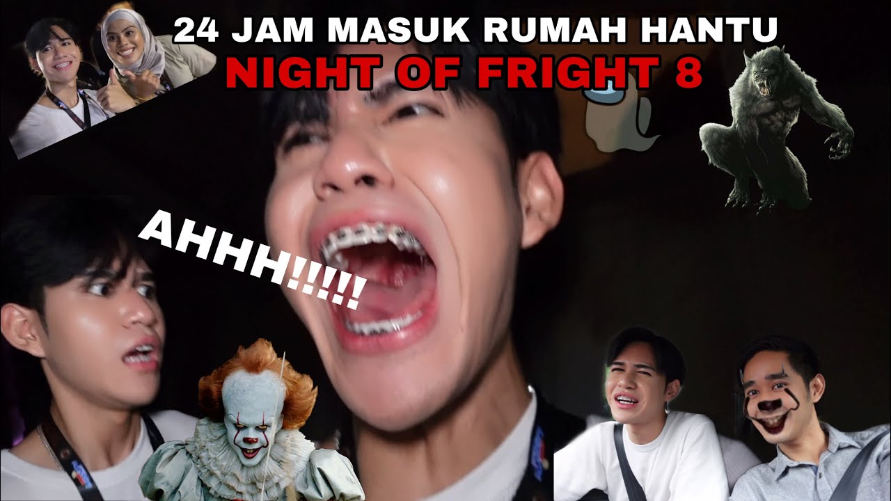 24 JAM MASUK RUMAH HANTU | AKIDDOS MENJERIT PERGI NIGHT OF FRIGHT 8 !