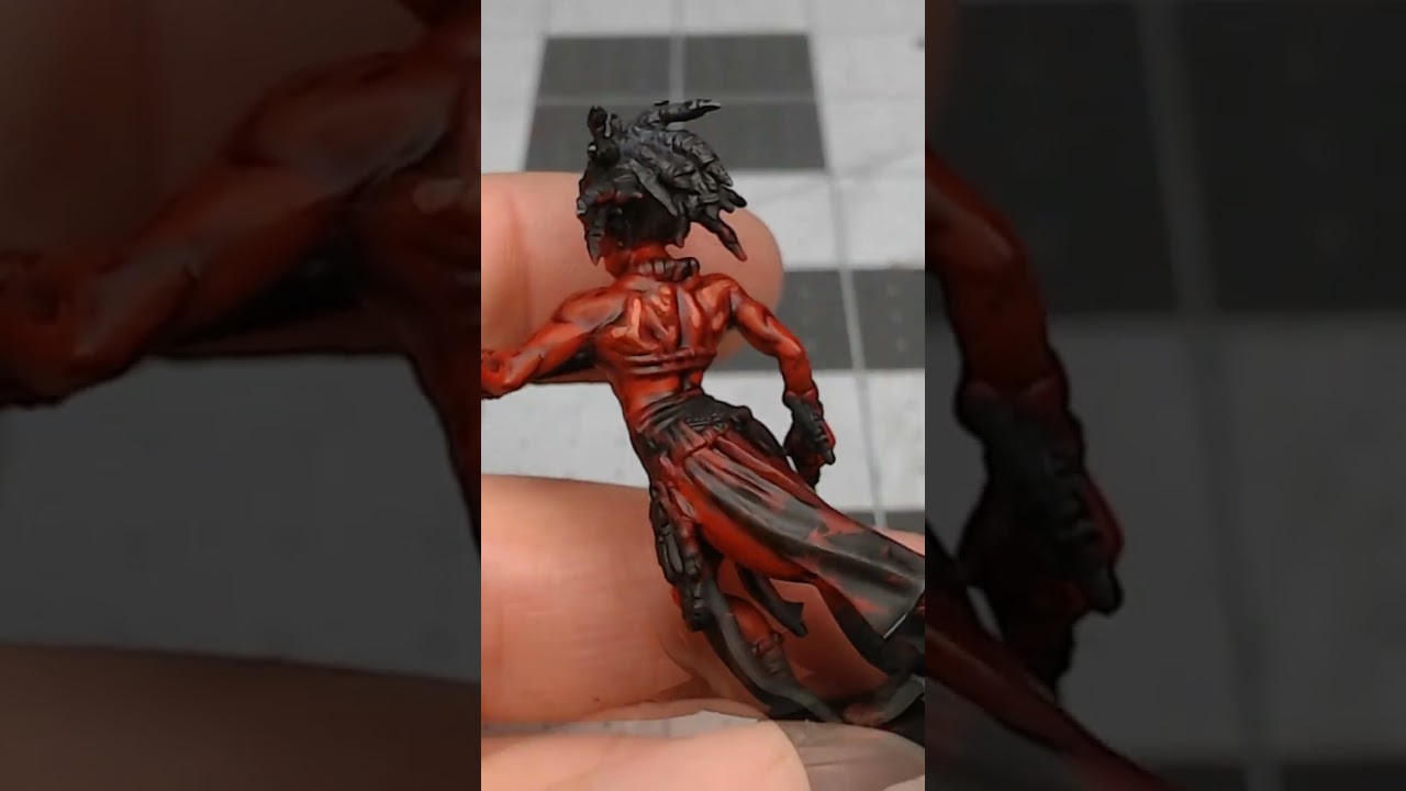 Here's a Recipe for Red Skin!!! #shorts #miniaturepainting #warhammer #dungeonsanddragons