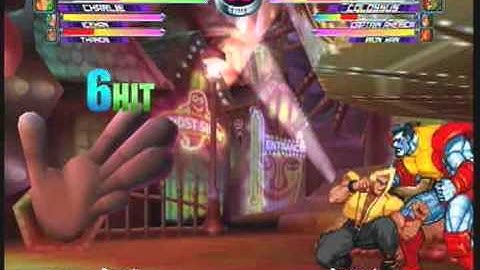MvC2: Charlie 2x Throw 100% Sequence .:8.7.13:.