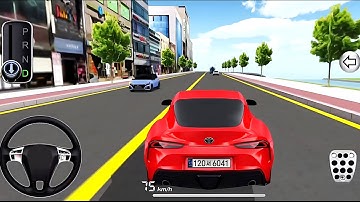 New Red Toyota Supra – 3D Driving Class | Android Game #CarGame