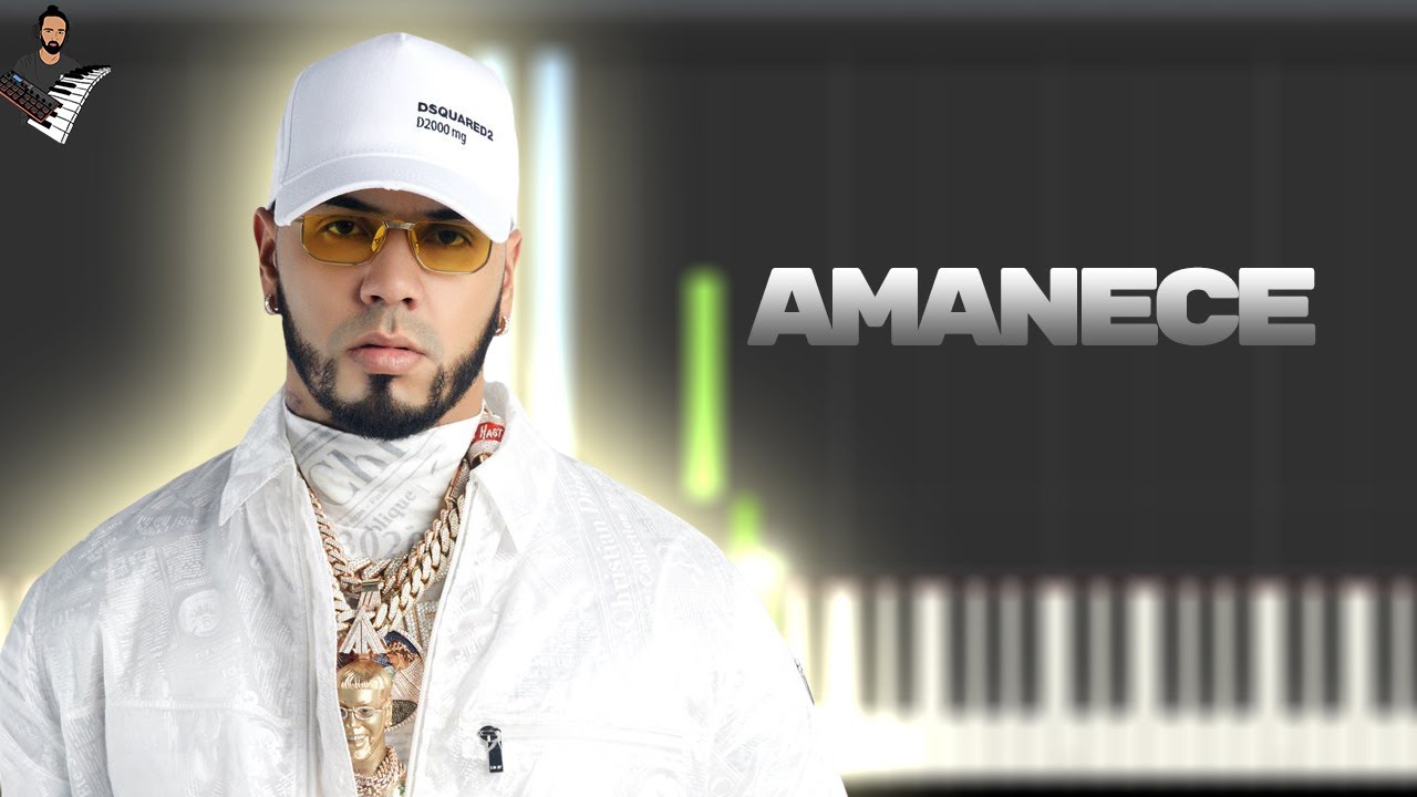 Anuel AA ➕ Haze - Amanece 🌅  | Instrumental Piano Tutorial / Partitura / Karaoke / MIDI
