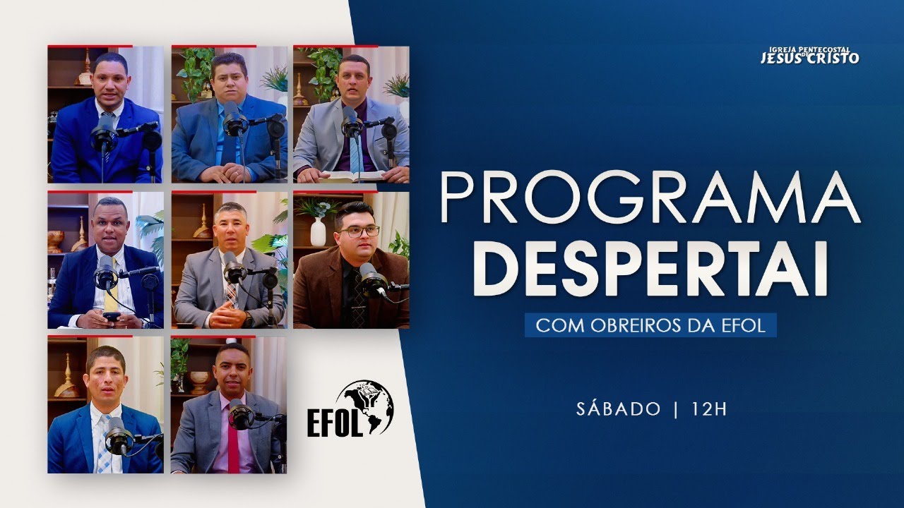 Programa Despertai | 17/01/2026 | Sábado | @IPJCOFICIAL | EFOL