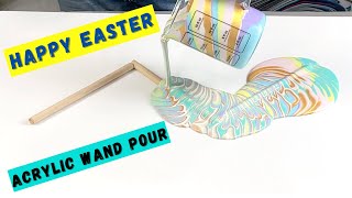 Acrylic Magic Wands Pour~Acrylic Pouring~Easter Colors~100