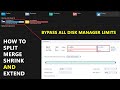 How to Split, Merge, Extend and Shrink Hard Disk Partition | Fix Extend Greyed and Shrink Problem