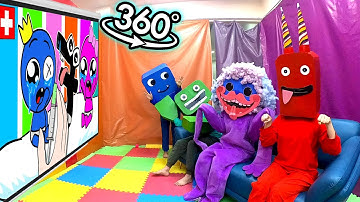 Rainbow Friend Vr 360° - CINEMA HALL | Alphabet Lore (A - Z...) But Fixing Letters