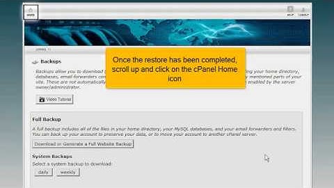 Hoe herstel je een Joomla! 2.5 database via cPanel