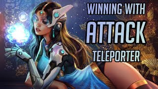 Carrying games with teleporter on attack