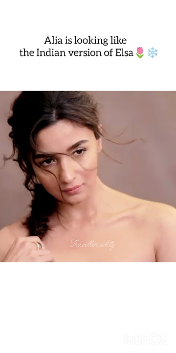 Indian version of Elsa 🌷❄️#aliabhatt #shorts