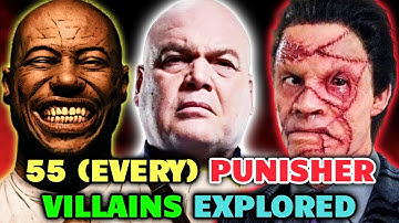 55 (Every) Psychotic & Disturbing Punisher Villains - Backstories - Most Insane Rogue