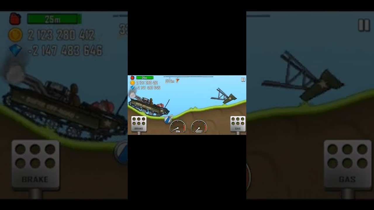 CRAZY TANK DRIVING IN HILL CLIMB RACING | 😮😮😮 