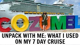 What I Brought On My 7 Day Cruise | An UNPacking Video | MsGoldgirl