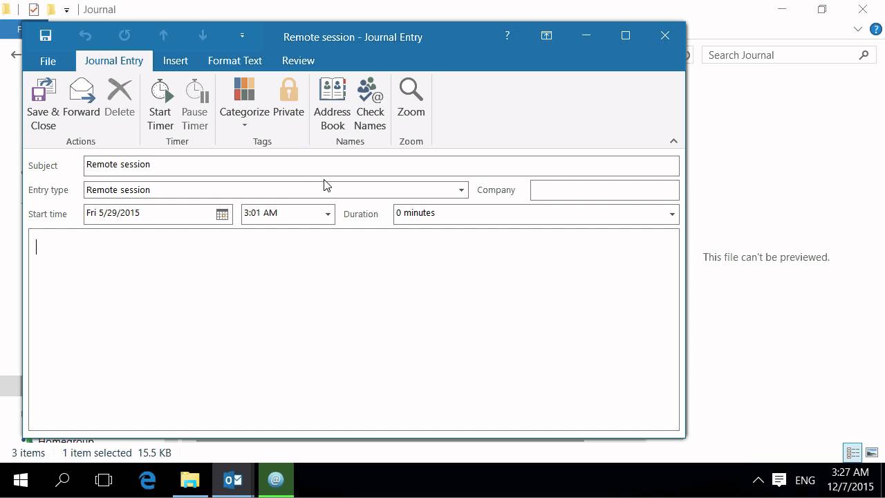 Export Outlook Journal Entries to .MSG Files YouTube
