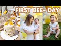 ROWAN&#39;S 1ST BEE DAY | Honey Bee First Birthday Party