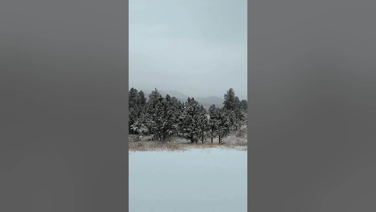 Our first significant snowfall of 2023 in Estes Park, Colorado YouTube