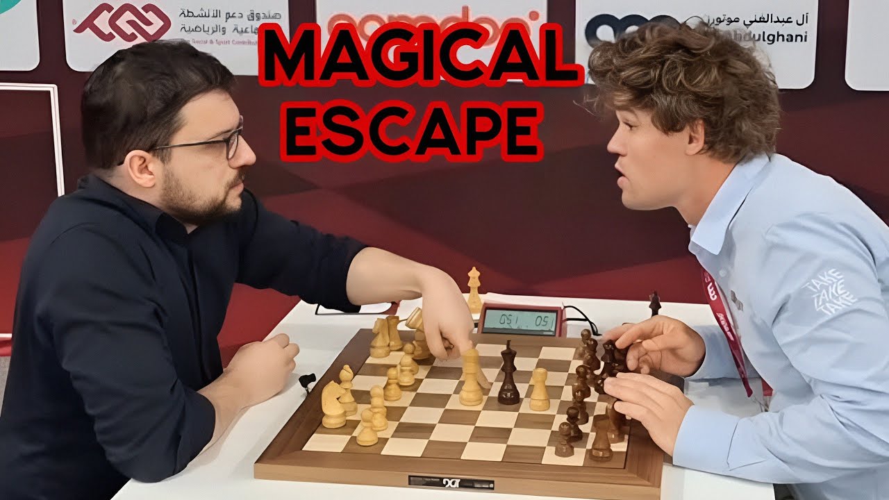 Magnus Carlsen's miraculous escape! | MVL vs Magnus | FIDE World Rapid 2025