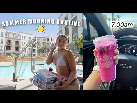 7am summer morning routine *realistic*