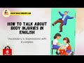 Part 2: Injuries Vocabulary in English (B1–B2) | Useful Words & Examples for Everyday Situations
