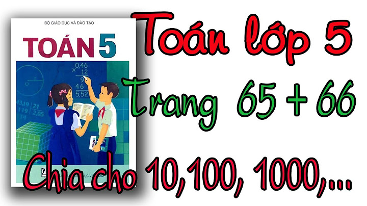 Toán lớp 5 trang 66 sách giáo khoa