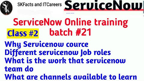 servicenow online training Batch || servicenow job and job roles ||