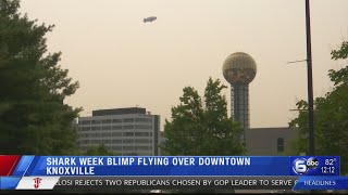 Shark Week Blimp soars over Knoxville