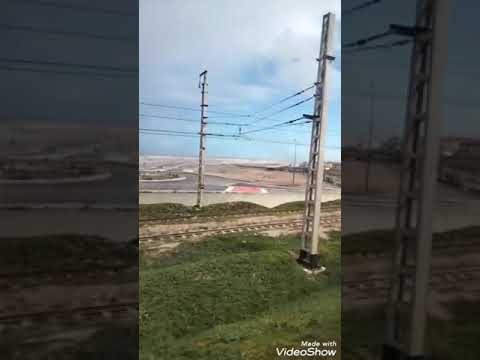 الطريق عبر القطار من المحمدية إلى بوسكورة